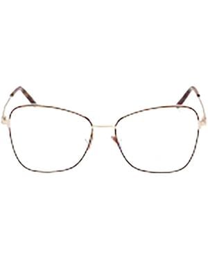 Tom Ford Eyewear Butterfly-Frame Glasses - Natural