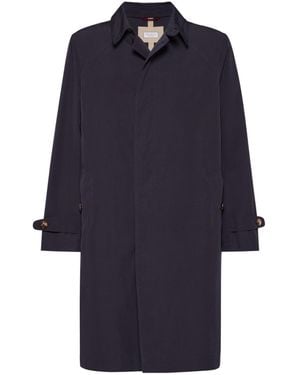 Brunello Cucinelli Water-Resistant Unlined Trench Coat - Blue