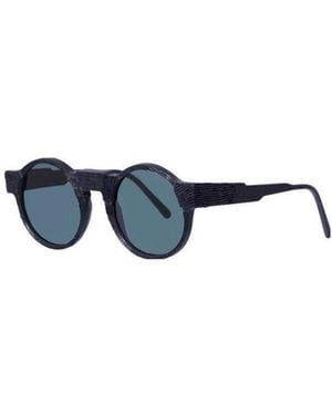 Kuboraum Round Frame Design Sunglasses - Blue
