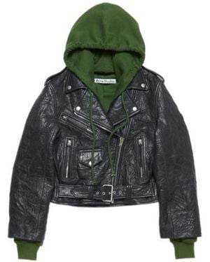 Acne Studios Leather Jacket - Green