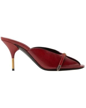Versace Nyx High-Heeled Mules - Red