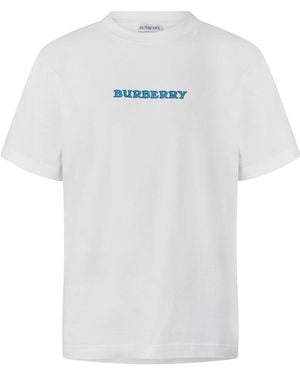 Burberry Printed T-Shirt - White