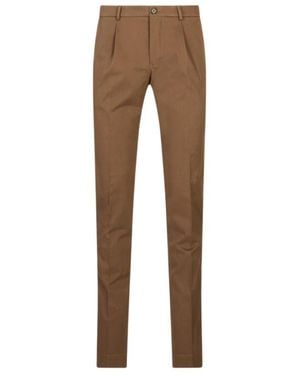 Incotex Straight-Leg Casual Pants - Brown
