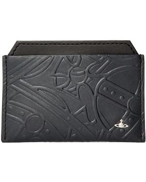 Vivienne Westwood Genuine Leather Clutch Bag - Black