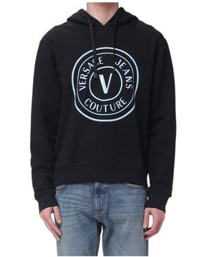 Versace Jeans Couture Couture Logo Print Hoodie - Black