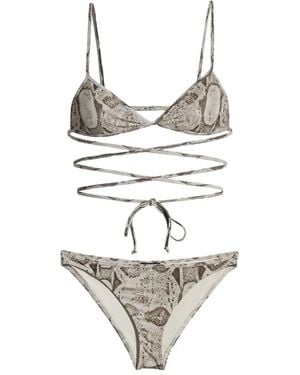 Gucci Printed Stretch Jersey Bikini - White