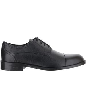 BOSS Cap-Toe Derby Shoes - Black