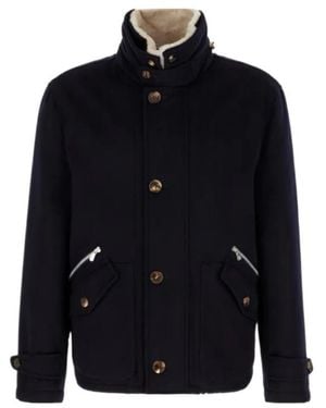 Brunello Cucinelli Padded Cashmere Jacket - Blue