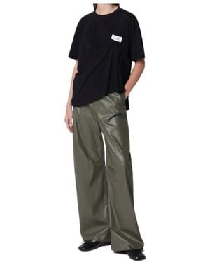 MM6 by Maison Margiela Khaki Wide-Leg Trousers - Green