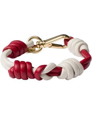 Prada Braided Nappa Leather Bracelet - White