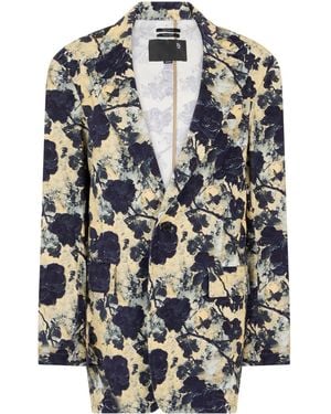 R13 Floral Single-Breasted Blazer - Multicolour