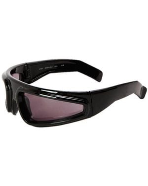 Rick Owens Ryder Logo Sunglasses - White