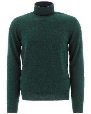Malo Rollneck Knitted Jumper - Green