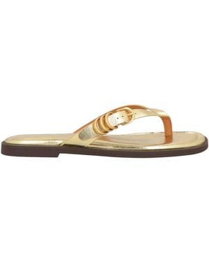 Rag & Bone Metallic Leather Flip-Flops