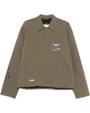 Song For The Mute Logo-Patch Jacket - Green