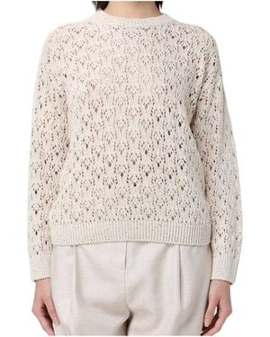 Eleventy Long-Sleeve Knit Top - Natural
