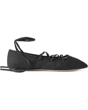 Loeffler Randall Grosgrain Ballet Flats - Black