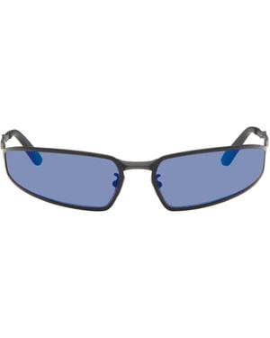 Kuboraum Wraparound Sunglasses - Blue
