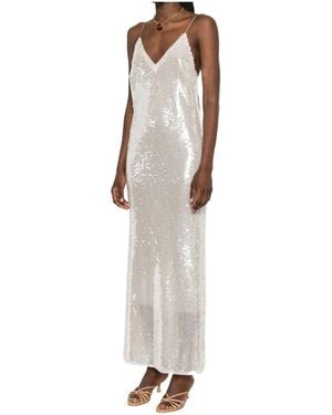 forte_forte Slip Dress 'Liquid Sequins' - White