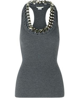 Stella McCartney Chunky Chain Tank Top - Grey