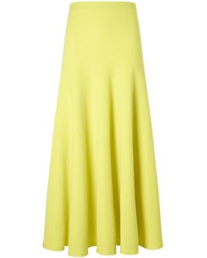 Gabriela Hearst Cairan Wool Maxi Skirt - Yellow
