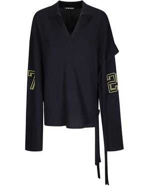 OTTOLINGER Oversized Jacquard Knitted Top - Black