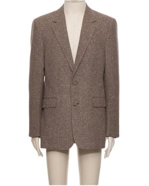 Valentino Long-Sleeved Suit Jacket - Brown
