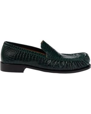 Dries Van Noten Leather Loafers - Black