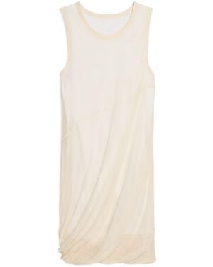 Helmut Lang Bubble Sheer-Overlay Dress - White
