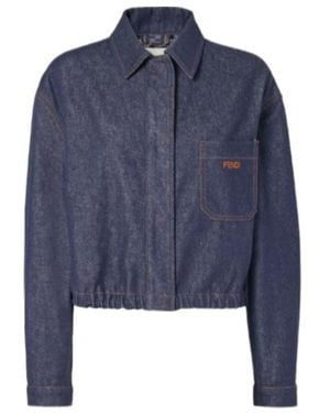 Fendi Denim Jackets - Blue