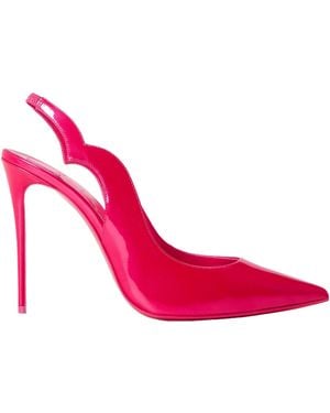 Christian Louboutin Lacquered Sole Slingbacks - Pink