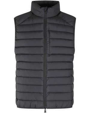 Save The Duck Miro Quilted Puffer Gilet - Grey