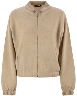 Fabiana Filippi Knitted Cardigan Sweater - Natural
