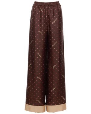 Valentino Stelline Firma Starry Twill Trousers - Brown