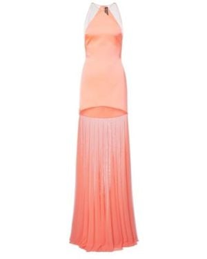 David Koma Sheer Gown - Pink