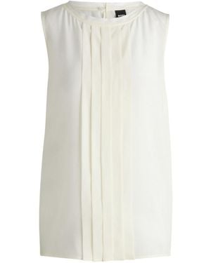 BOSS Sleeveless Top - White