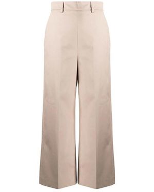 MSGM Cropped Tailored Pants - Natural