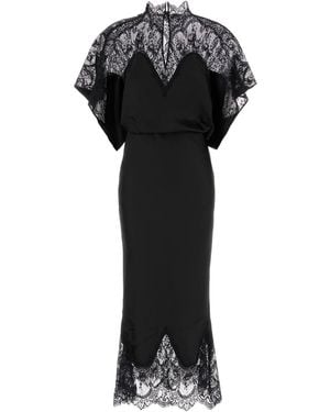 Norma Kamali Round-Neck Dress - Black