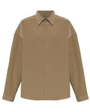 Entire studios Long-Sleeved Buttoned Shirt - Natural
