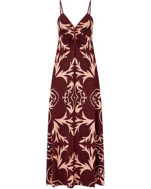 Johanna Ortiz Printed Stretch-Jersey Maxi Dress - Red