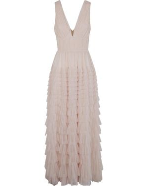 Twinset Sleeveless V-Neck Dress - Multicolor