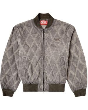 DIESEL The Spliced Jacket Is Simple - Gray