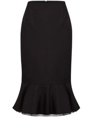 Nina Ricci Peplum Midi Skirt - Black