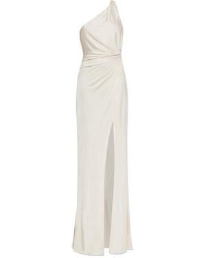 Tom Ford One-Shoulder Ruched Evening Dress - White