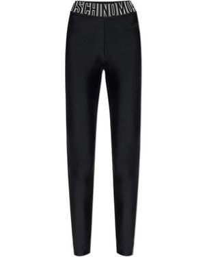 Moschino Logo Waist Performance Pants - Black