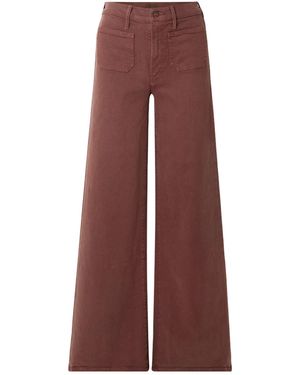 Mother High-Rise Wide-Leg Jeans - Purple