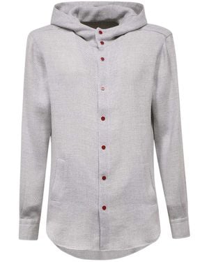 Kiton Hooded Shirt - Grey