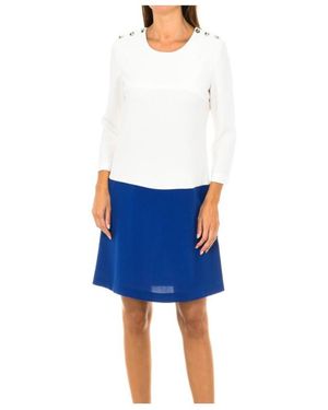 Armani Jeans Round Neck Dress - Blue