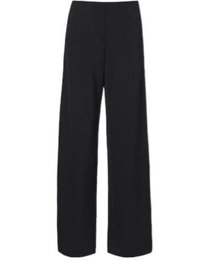 The Row Farah Wool And Cashmere Wide-Leg Trousers - Black