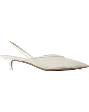 Neous Pointed High Heels - White